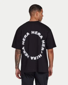 T-shirty męskie | T-shirt oversize „Motion” – czarna