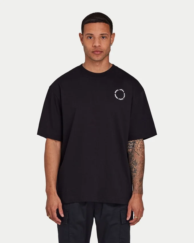 T-shirty męskie | T-shirt oversize „Motion” – czarna T-shirty męskie | T-shirt oversize „Motion” – czarna