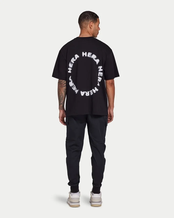 T-shirty męskie | T-shirt oversize „Motion” – czarna T-shirty męskie | T-shirt oversize „Motion” – czarna